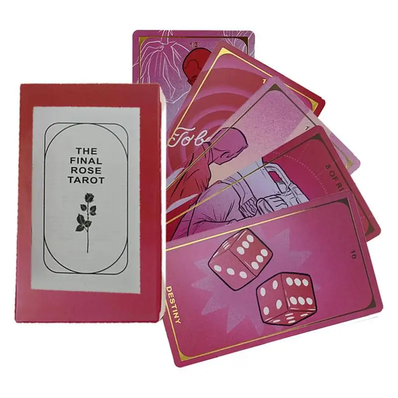 

Final Rose Tarot Vintage Cards Classic English Version Tarot Board Games Divination Fate Home Family Entertainment Games