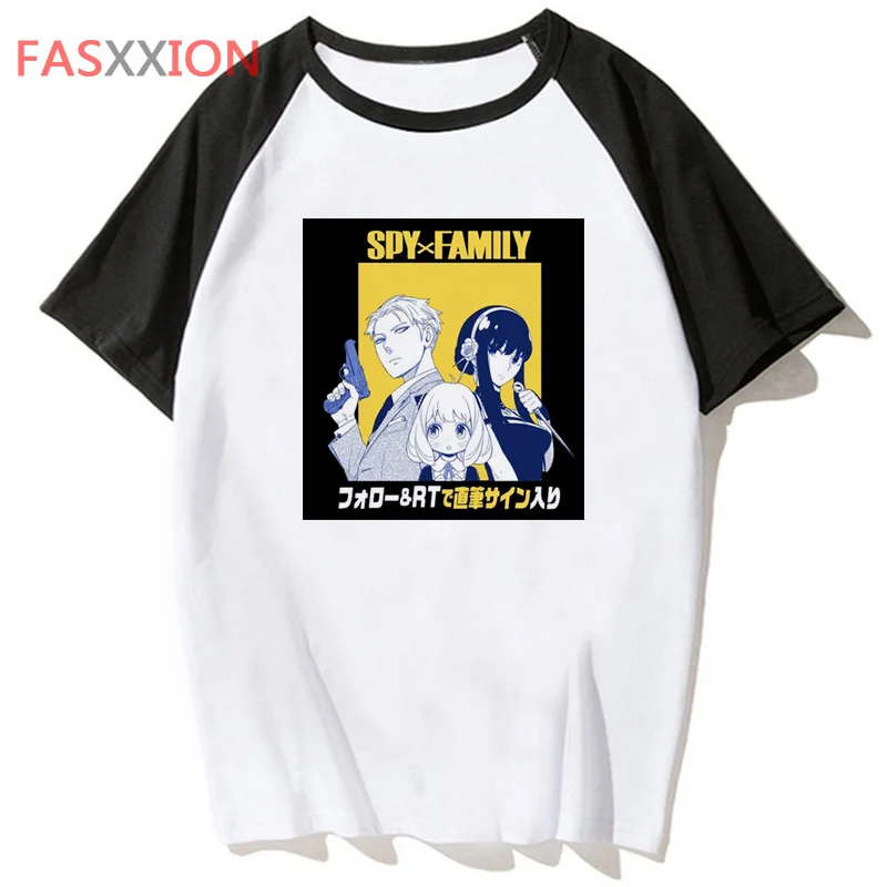 

Футболка мужская с надписью spy x family, смешная рубашка в стиле Харадзюку, уличная одежда в стиле хип-хоп