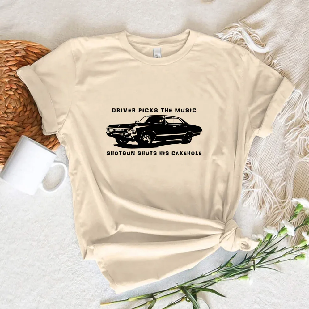 Сверхъестественная женская футболка комикс манга дизайнерская одежда Манга