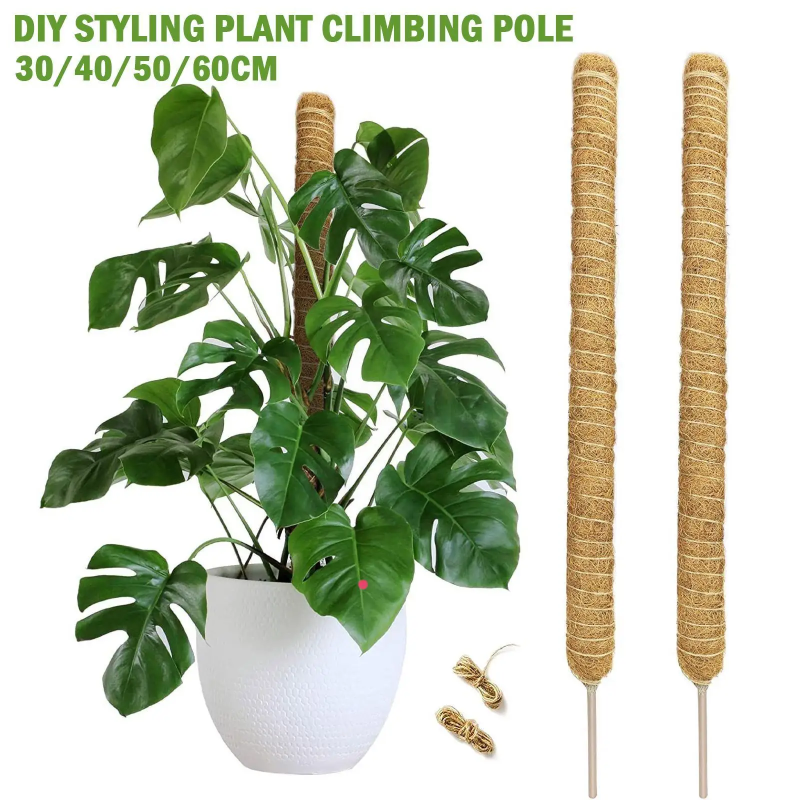 

Plant Climbing Rod Climbing Vine Coconut Palm Rod Can Shaped Rod Modeling Gardening And Dill Be Pillar DIY Moss Green Bent W7G5