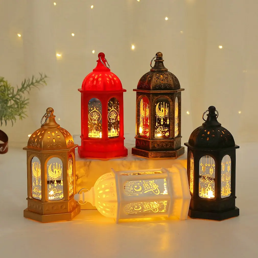 2022 Ramadan LED String Lights EID Mubarak Decor For Home Islamic Muslim Party Ornament Vintage Ramadan Lights Eid Al Adha Gift