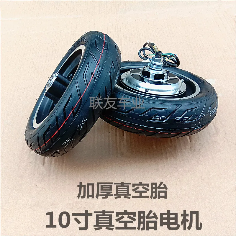 

10 Inch Electric Scooter Motor 10x2.70-6.5 Vacuum Tire 48V 500W for Dualtron 3 Speedway 5 Electric Scooter Front And Rear Wheel