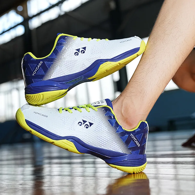 

Новая теннисная обувь для мужчин и женщин Мужская Удобная спортивная обувь Молодежная обувь для волейбола и бадминтона дышащая теннисная тренировочная обувь
