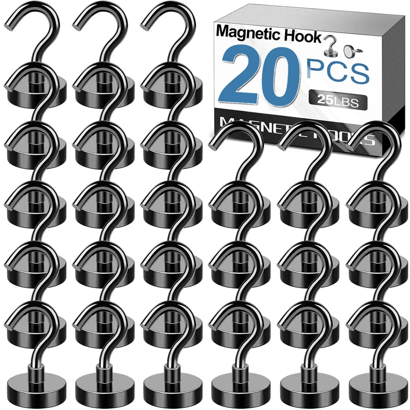 20/1 шт. металлические прочные магнитные крючки настенные сверхмощные подвесная