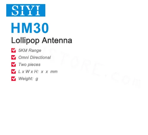 Lollipop Antenna for SIYI MK15 / HM30