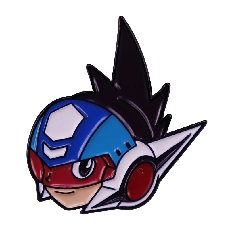 Megaman Starforce река звезд эмалевые булавки видеоигра Nintendo Броши Булавки на лацкан для рюкзака портфеля значки ювелирные изделия