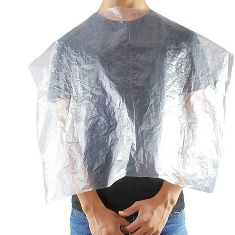 

100 шт., одноразовые длинные парикмахерские фартуки, 60 х90 см