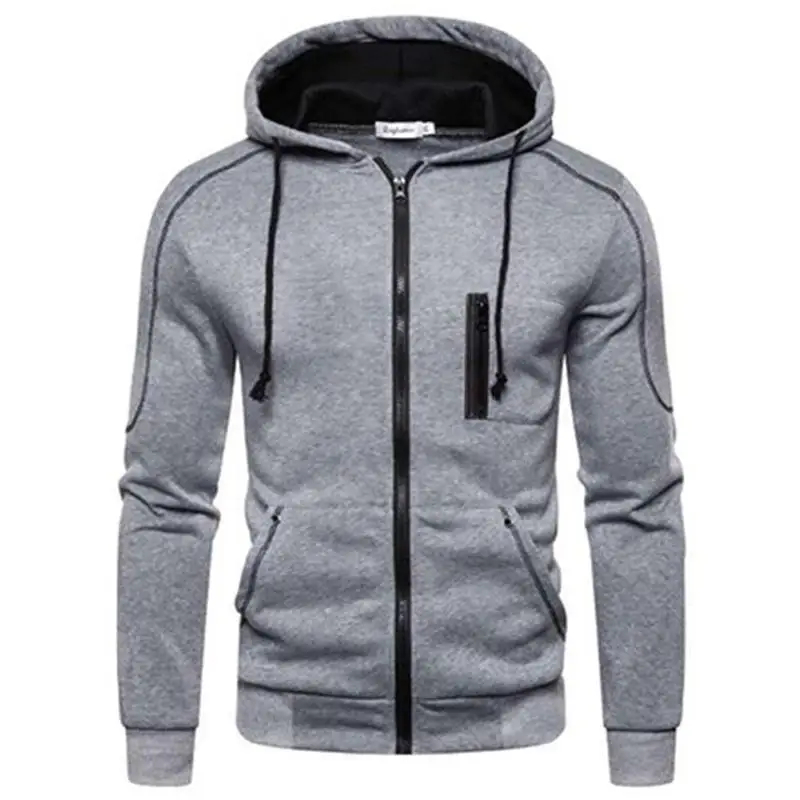 

Men's Jackets Hooded Coats Casual Zip Up Fleece Sweatshirt Outwear Male Fashion Tracksuit Oversized Hoodies Streetwear New Tops