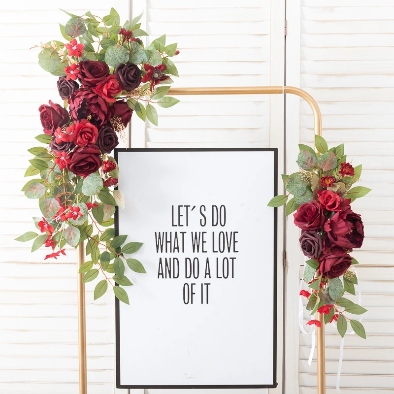 2 Шт. Искусственные Угловые Треугольные Цветы В Стиле Ретро Гирлянда Свадебная