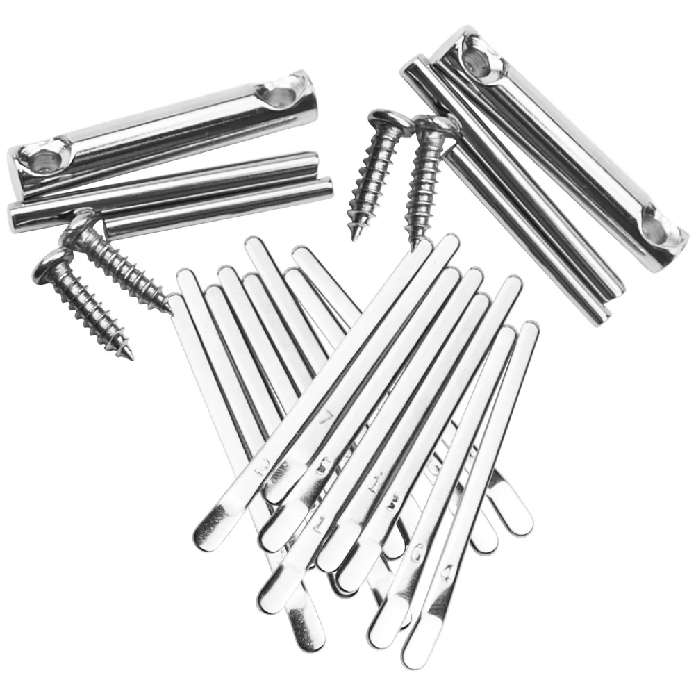 

2 Sets Piano Keys Thumb Shrapnel Child Suits for Kids Chromatic Kalimba Metal DIY 8-Keys