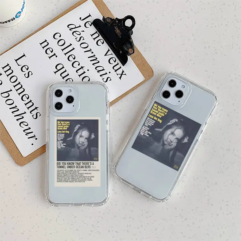 L-Lana album Del R-Rey  Phone Case For iPhone 11 12 Mini 13 14 Pro XS Max X 8 7 6s Plus 5 SE XR Transparent Shell