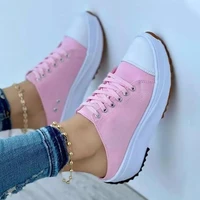 womens sneakers 2022 spring and summer new brand design fashion thick bottom red lace up sneakers walking shoes zapatillas