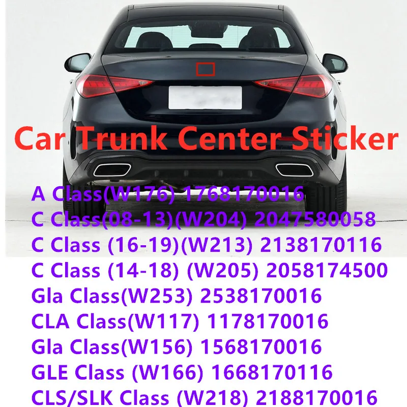 

3 Pins Original Middle Car Rear Trunk Star Logo For W206 W205 W204 W213 W212 W176 W177 W117 X253 X156 W166 W222 W223 Accessories