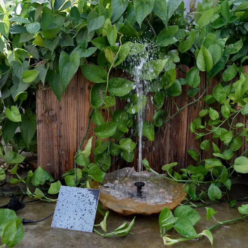 

Водяной мини-фонтан на солнечной батарее с панельным водяным насосом для птичьей ванны, комплект с солнечной панелью, уличный маленький пруд, патио, сад и аквариум 2023