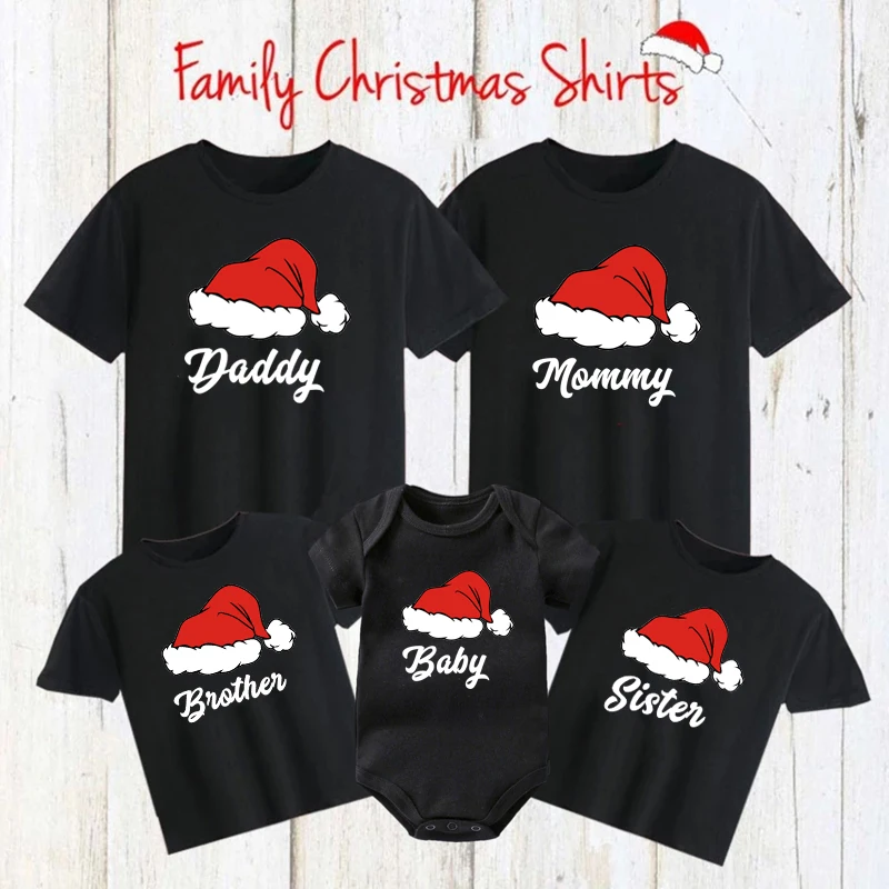 

Новинка, одежда для папы, мамы, брата, сестры, ребенка, принт для семьи, рождественские одинаковые наряды, хлопковая семейная одежда, детская ...