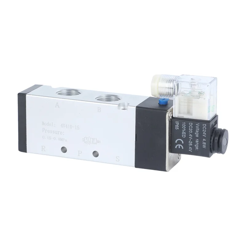 Соленоидный клапан 4V410-15 двухпозиционный однопозиционный Электронный