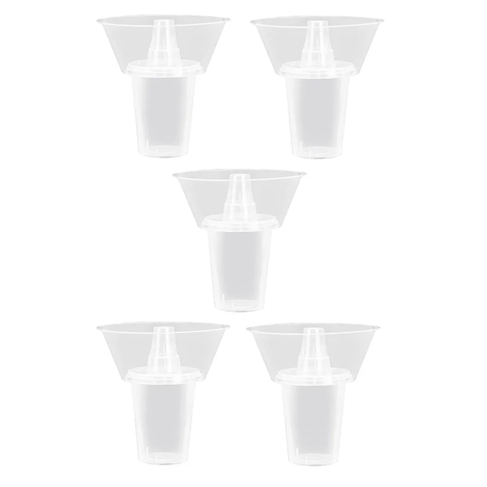 

5 Sets Drink Cup Plastic Cake Containers Soda Water Cola Practical Snacks Versatile Pp Child Combined Holder