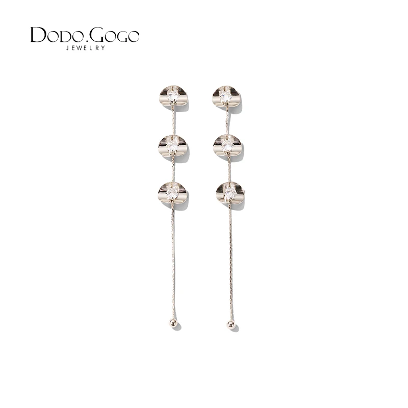 

Женские универсальные серьги TBED09 из серебра 925 пробы