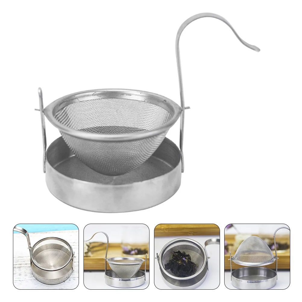 

Durable Tea-strainer Stainless Steel Tea Leaf Filters Tea Sets with Base