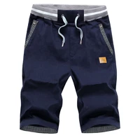 2022 mens shorts casual classic drawstring summer beach shorts with elastic waist and pockets