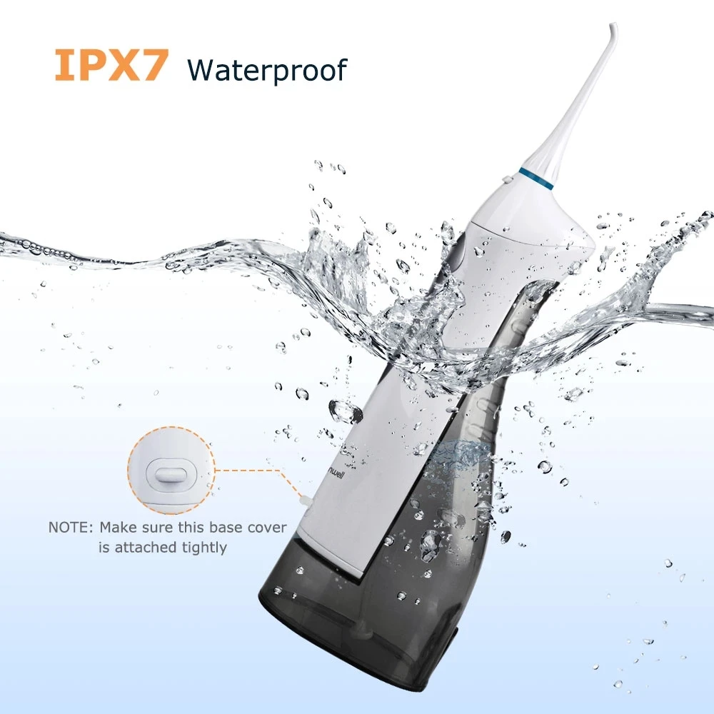 

2022 New Oral Irrigator USB Rechargeable Water Flosser Portable Dental Water Jet 300ML Water Tank Waterproof Teeth Cleaner