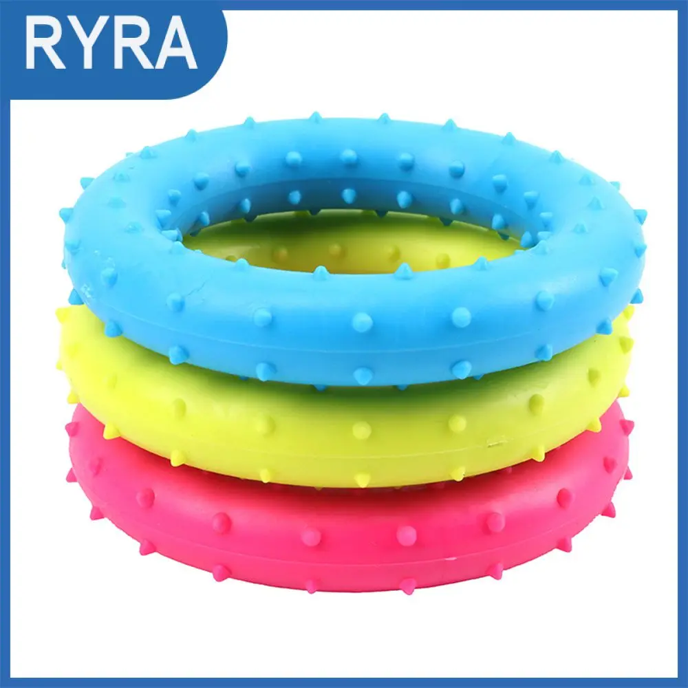 

High Quality Dog Toys Pet Flying Disk Diameter 8cm Floating Pink/blue/fruit Green Bite Ring Toy Pet Accessories Grind Teeth Tpr