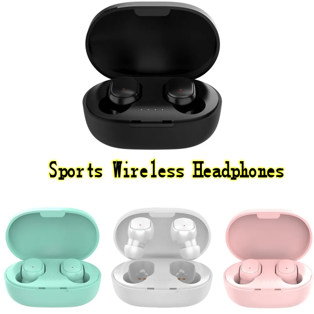 

A6S TWS Earphones Wireless Bluetooth 5.0 Sport Noise Reduction Headphones Touch Control In Ear Earbuds Gaming Headset For Phone