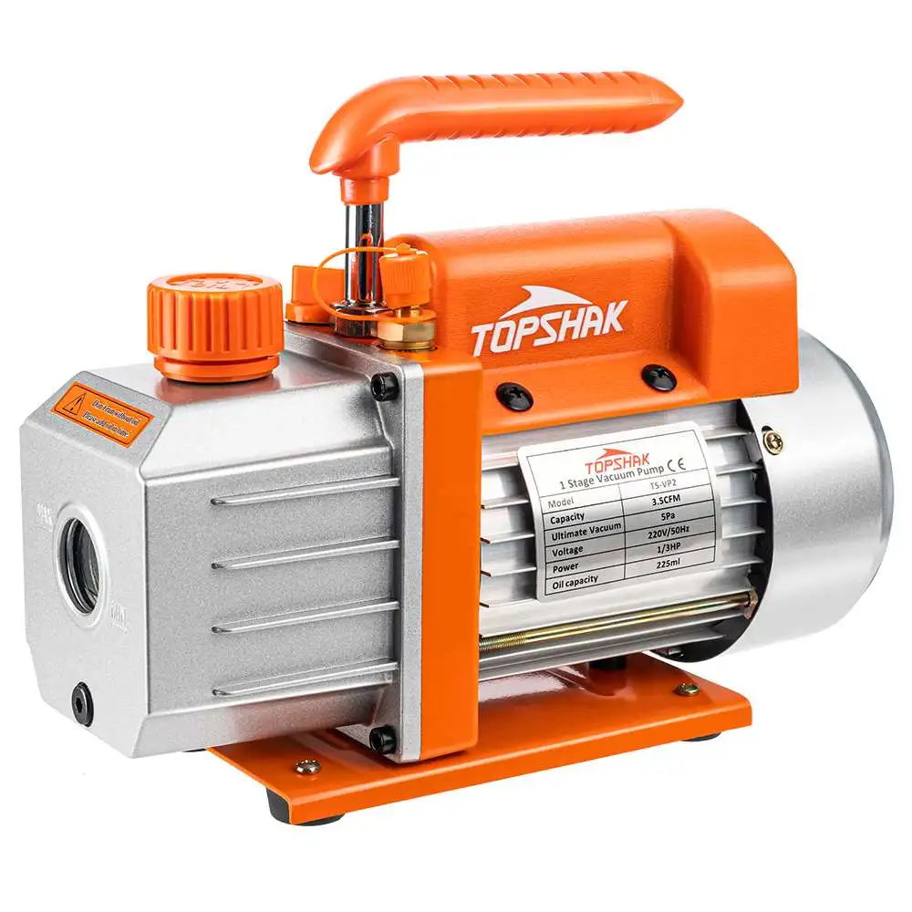 

1/3 HP Vacuum Pump 220V 3.5 CFM/ 110V 4.0 CFM Air Conditioner Refrigerant Air Tool With Heavy-Duty Motor
