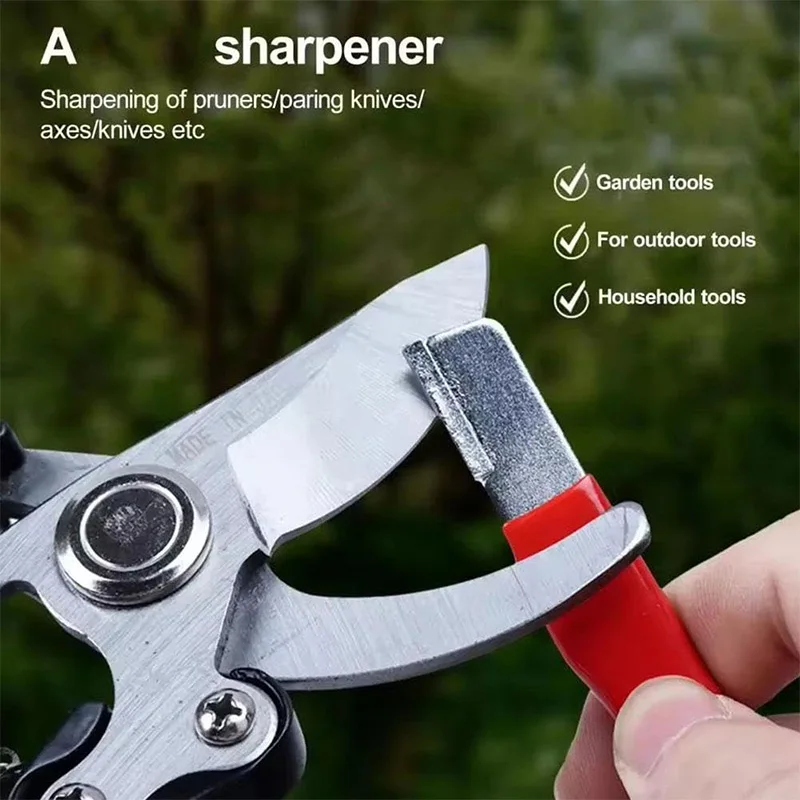 Professional Kitchen Knife Sharpener - Tungsten &amp Diamond Ceramic Sharpening Stone for All Blades Including Garden Scissors