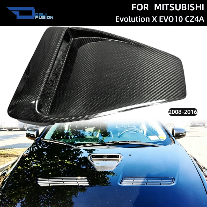 Фото Для Mitsubishi Evolution X EVO10 CZ4A 2008-2016 годов: Воздухозаборник капота в стиле OEM, комплектующие для кузова автомобиля №1