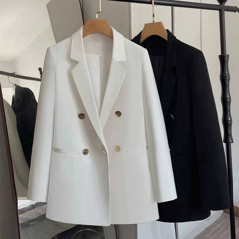 Female jackets 2023 Spring And Autumn New Suit Jacket Female Casual And Relaxed Fashion Temperament On Thin Lining Blazer Green
