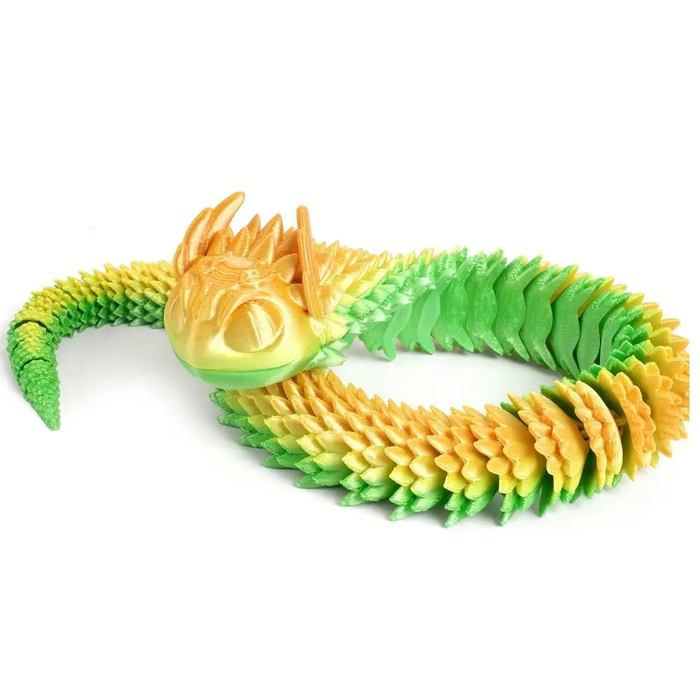 Светящаяся модель с принтом 3D печатная змея реалистичная имитация змеи ручной