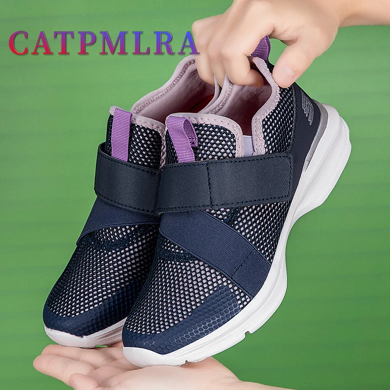 

New Fashion Elderly Womens Lazy Mesh Lightweight Walking Shoes Outdoor Sock Slip on Mother Sneakers Summer Gym Womens Sneakers