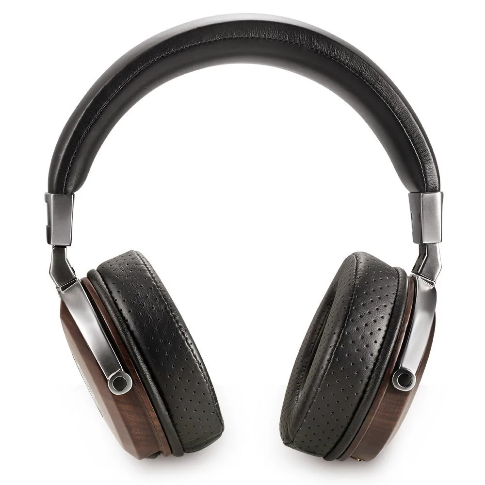 Наушники HIFI в стиле ретро под дерево черные