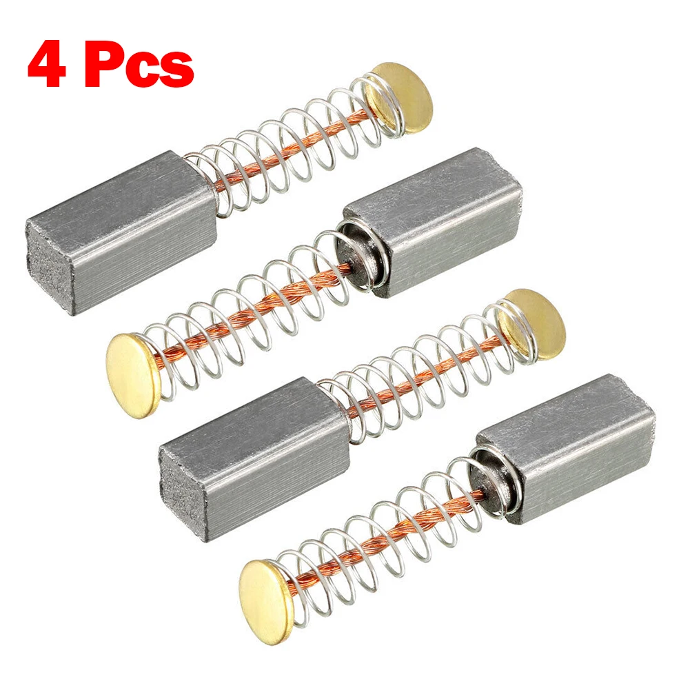 

4pcs Carbon Brushes For Electric Motors 10x5x5mm Angle Grinders Replacement Part Power Tool Replacement Accessories