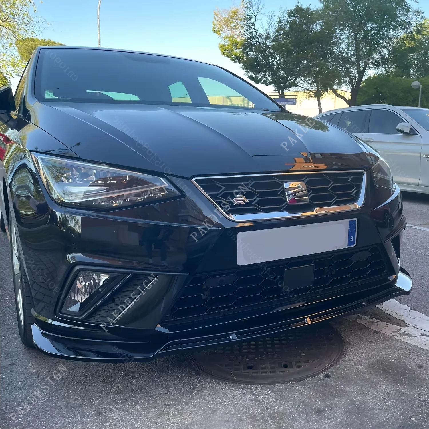 3 шт. передний бампер сплиттер спойлер комплект кузова Canard для Seat Ibiza MK5 Standard/FR