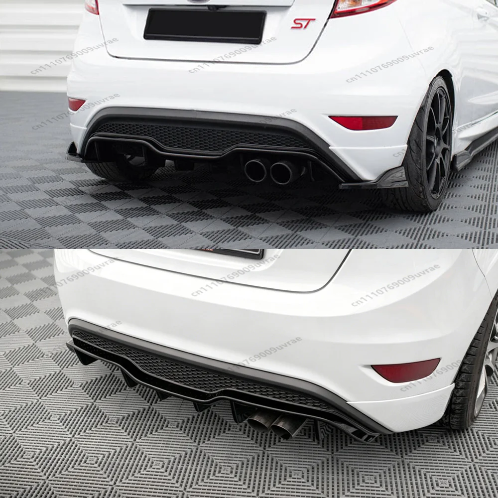 Фото Для Ford Fiesta ST Mk7 Facelift 3-дверный хэтчбек 2013-2017: задний бампер, диффузор, сплиттеры, накладка, обвес в стиле Maxton №2