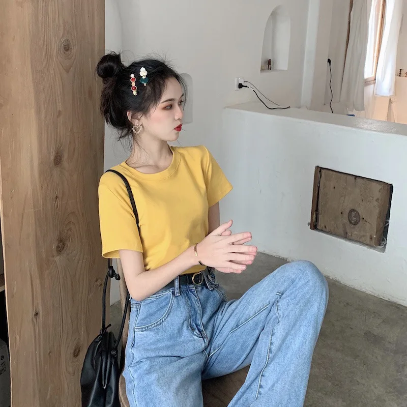 

2021 new high quality women's casual short sleeves