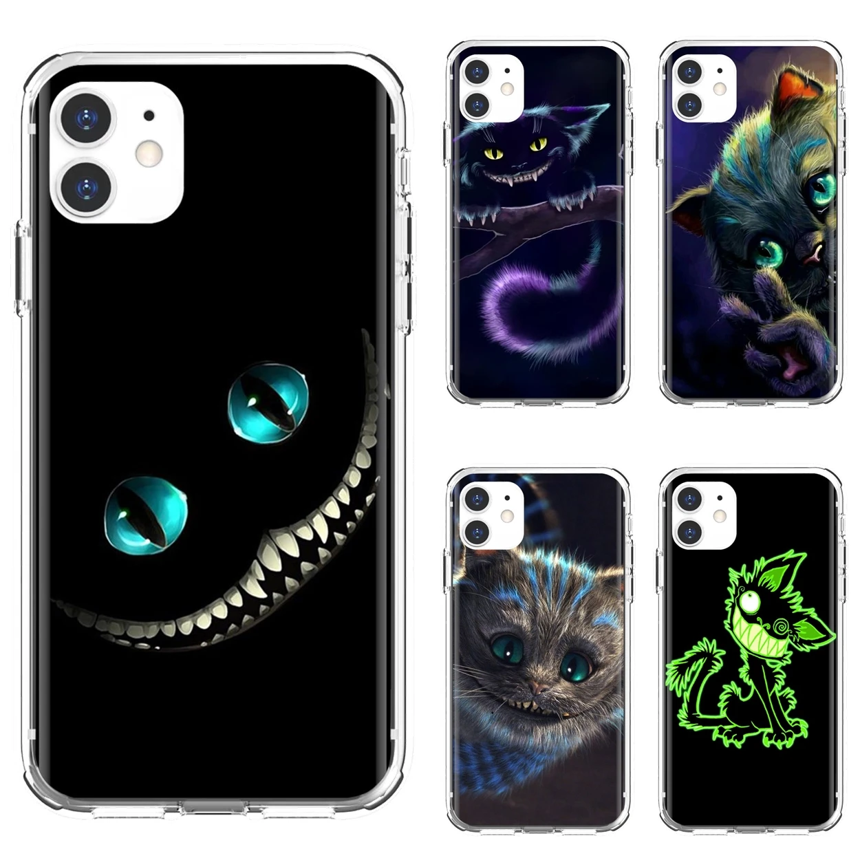 Soft Shell Covers For iPod Touch 5 6 Xiaomi Redmi S2 6 Pro 5A Pocophone F1 LG G6 Q6 Q7 G5 Alice in Wonderland Cheshire Cat Funny