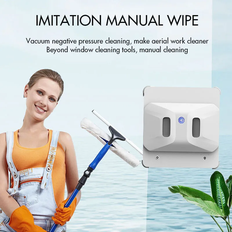 

Window Cleaning Robot High Suction Electric Window Cleaner Robot Anti-falling Remote Control Robot Vacuum Cleaner
