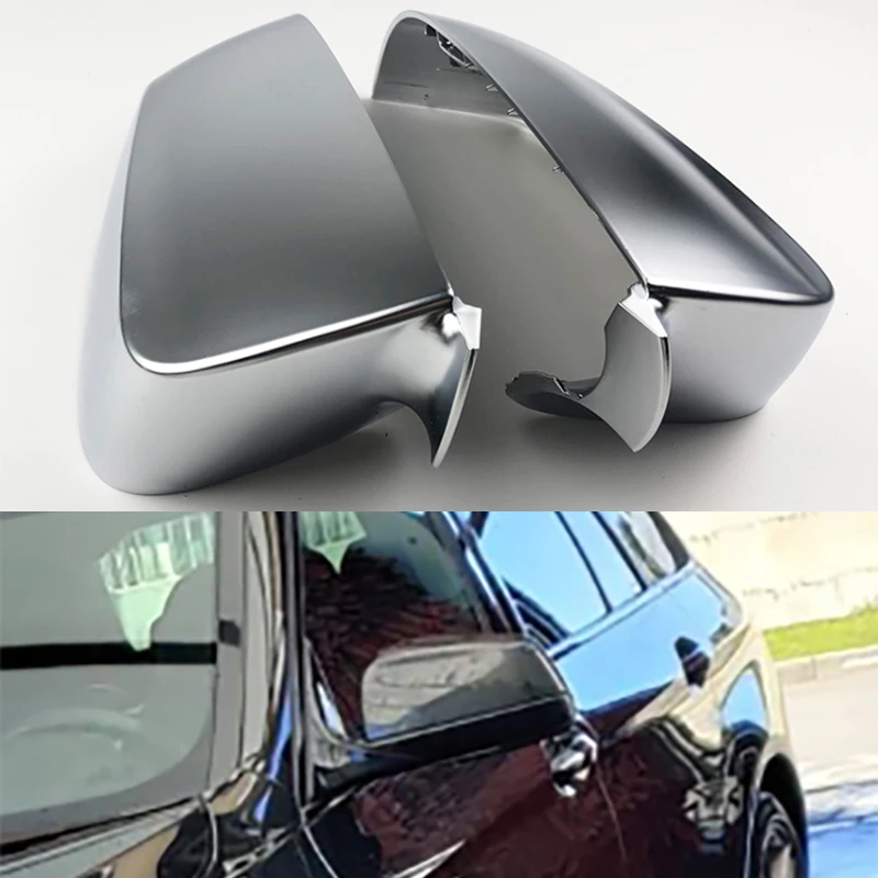 

Fit for BMW E60 E61 E63 E64 2008-2015 1 Pair matt silver Side Rearview Wing Mirror Cover Caps appearance accessories