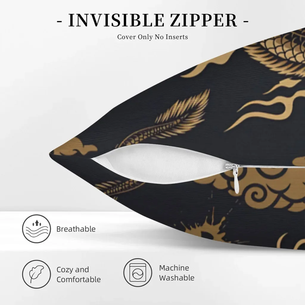 Дракон древнее золото японская мифология существо узор для спальни стул