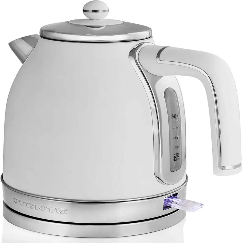 

Electric Stainless Steel Hot Water Kettle 1.7 Liter Collection, 1500 Watt Power Tea Maker Boiler with Auto Shut-Off Boil Dry Pr