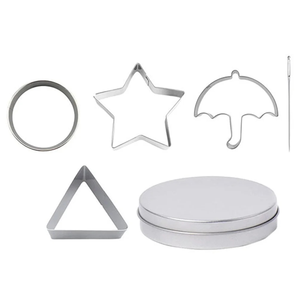 

1 Set Candy Challenge Diy Cook Kit Stainless Steel Cookie Mold Steel Pastry Triangle Cookie Cookie Squid