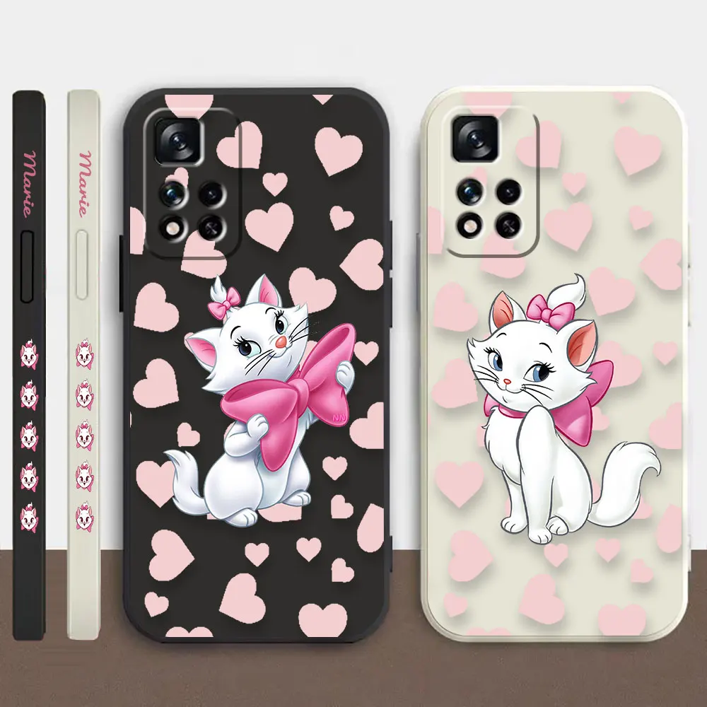 

Phone Case For Redmi Note 12 11 11T 11R 11S 10 9T 8 7S PRO PLUS 4G 5G Case Fundas Cqoues Shell Capa Disney Marie Aristocats Cat
