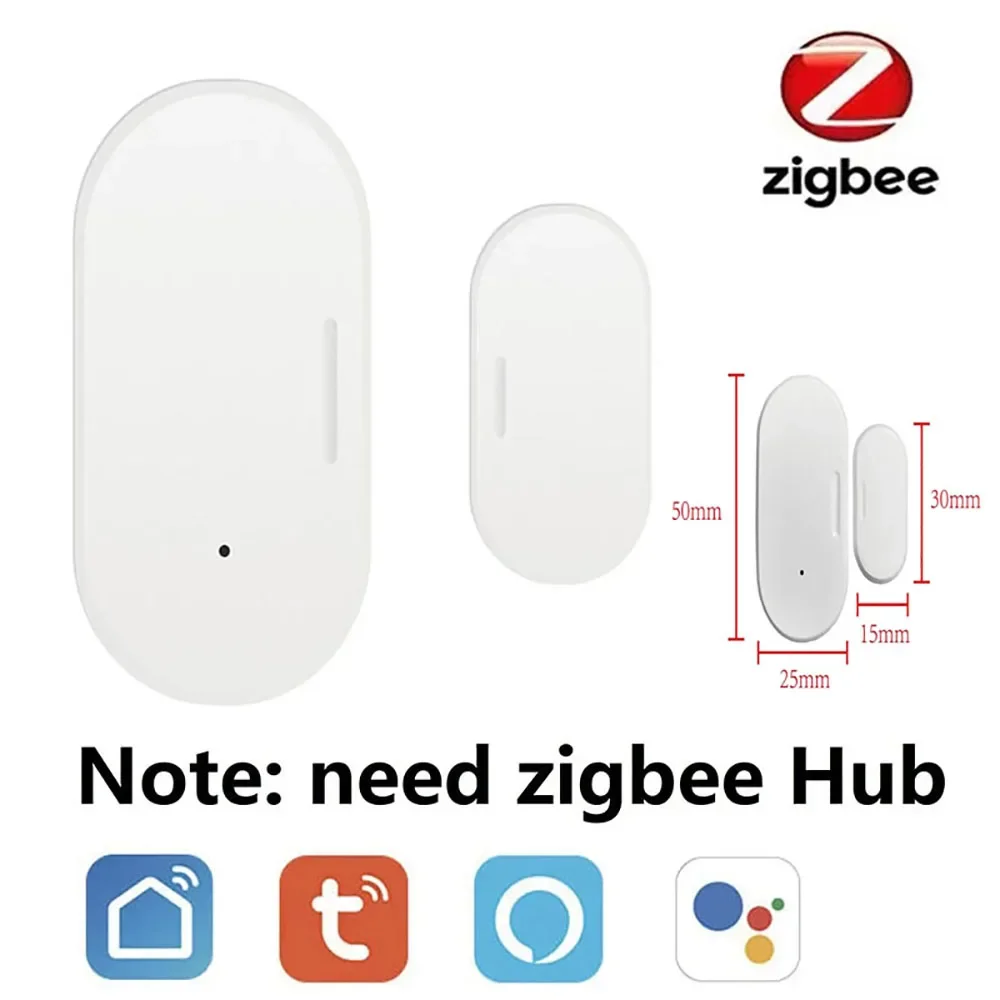 

Tuya Zigbee Door And Window Magnetic Sensor Wireless Connection Smart Home Wireless Door Detectors Door Magnetic Automation