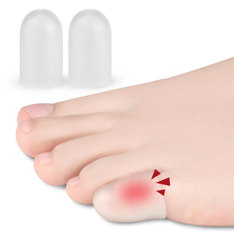 

1Pair Silicone Gel Little Toe Tube Corns Blisters Corrector Pinkie Protector Gel Bunion Toe Finger Protection Gel Sleeve