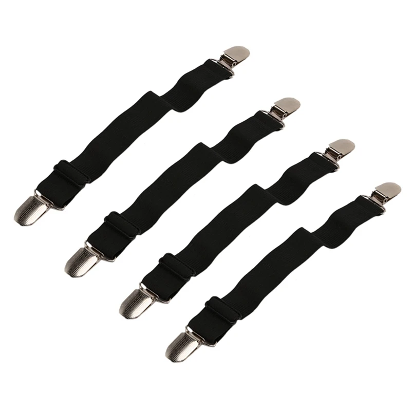 

Bed Sheet Holder Straps, Corner Sheet Clips, Elastic Adjustable Sheet Fasteners Sheet Grippers For Mattresses (8PCS)