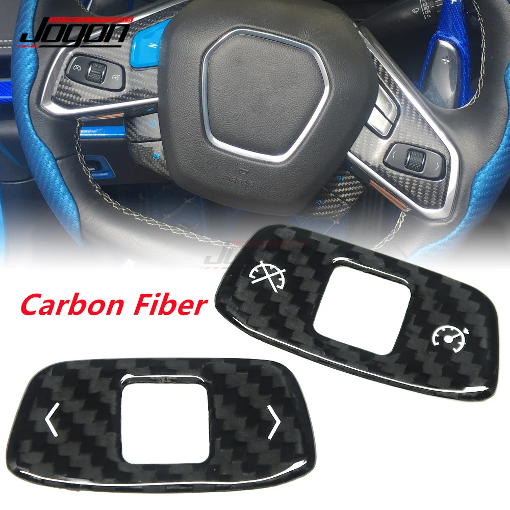 100% углеродное волокно для GMSV Chevrolet Corvette C8 Stingray Sports 2020 2021 кнопки рулевого колеса
