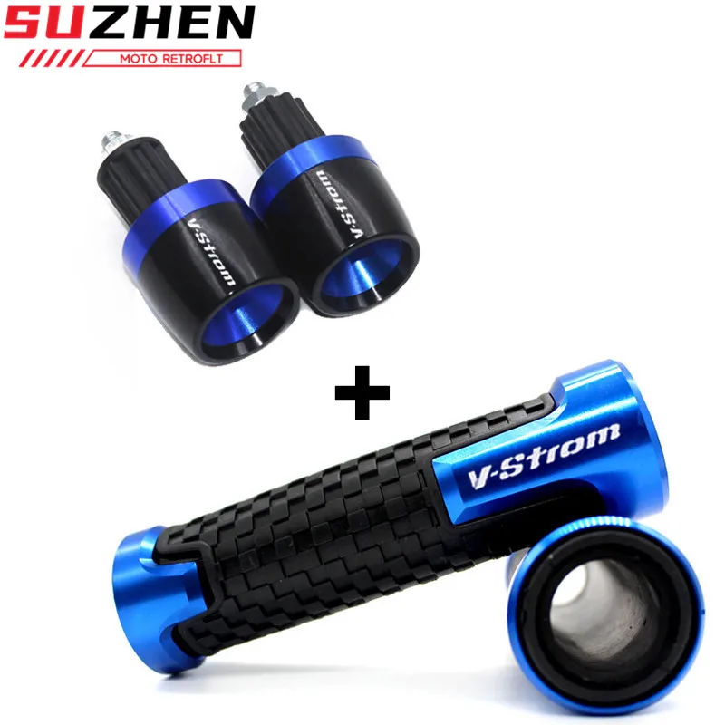 

v strom 650 dl 7/8" 22MM Handlebar Grips Handle Bar Ends Cap Plug For Suzuki DL650 DL1000 Vstrom v-strom 650 1000 1050 /1050/xt